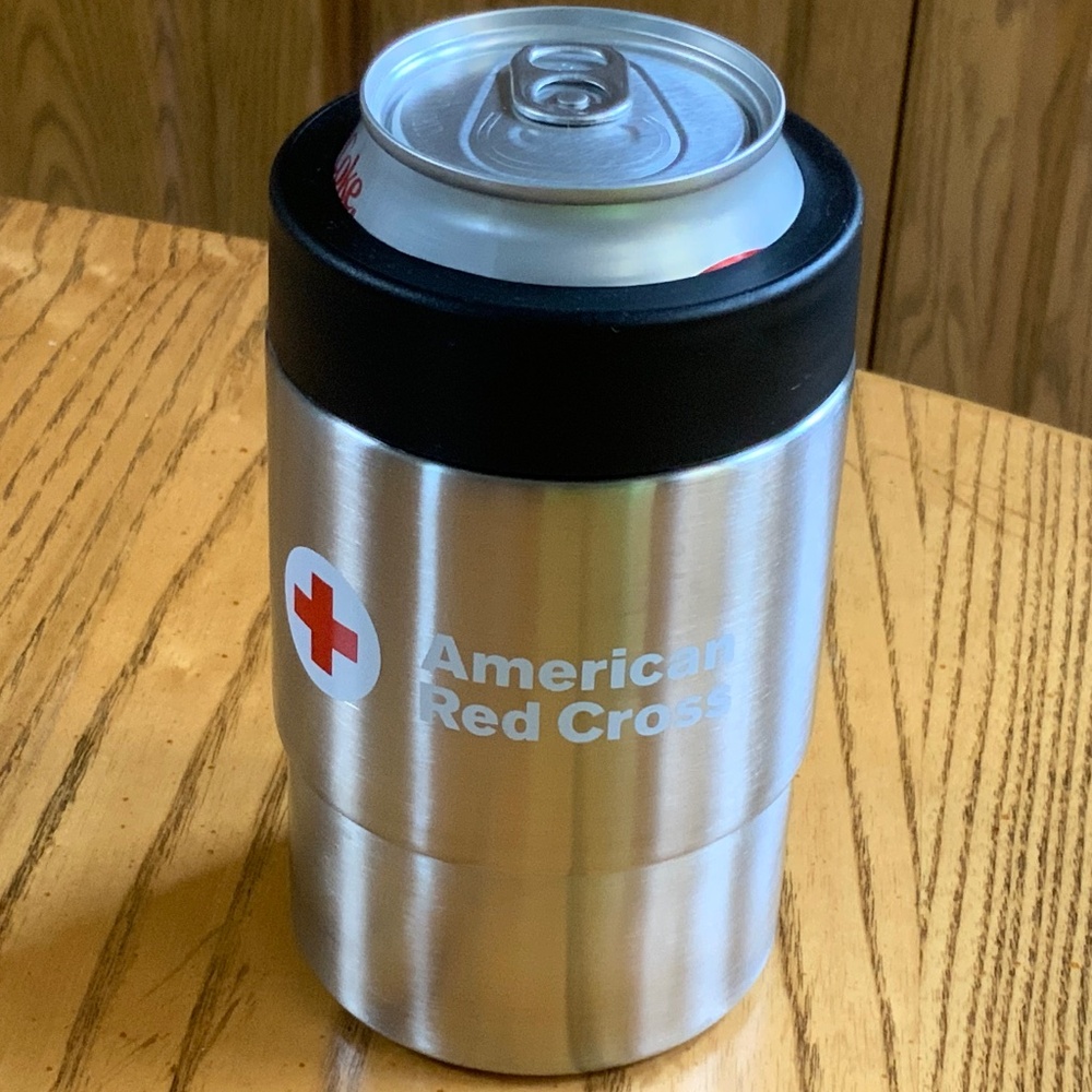American Red Cross Beverage Can Holder